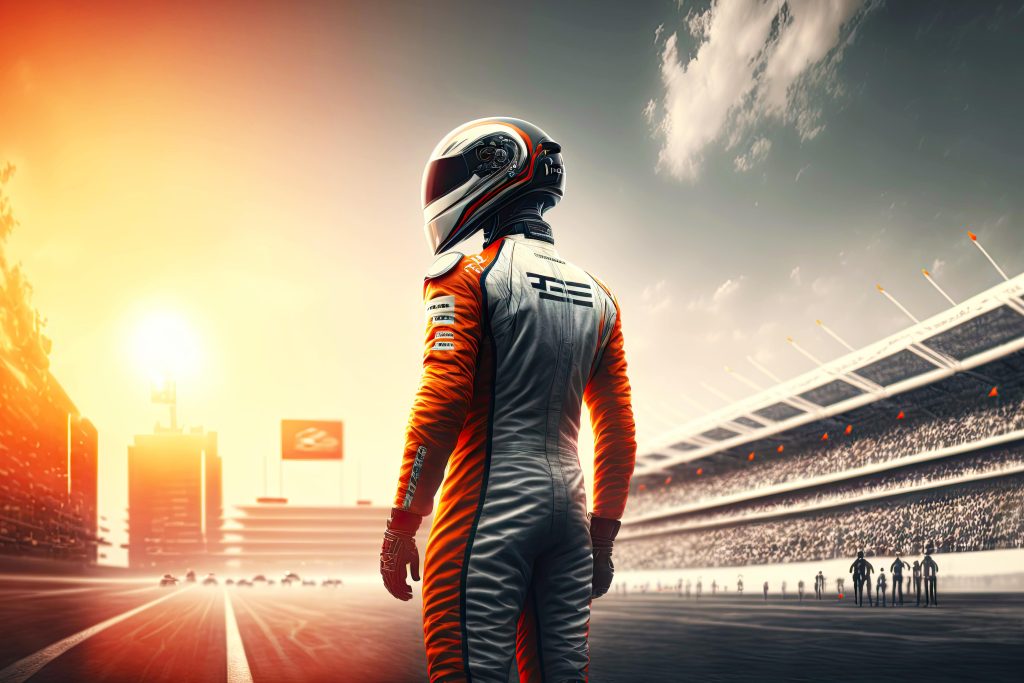 How do race car drivers prepare for a race